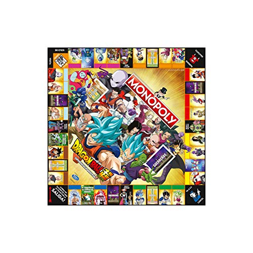 Monopoly Dragon Ball Super - Juego de Mesa de las Propiedades Inmobiliarias - Versión en Español