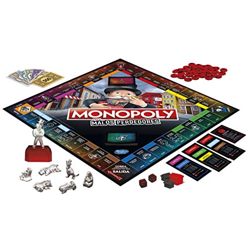 Monopoly Juego De Mesa Malos Perdedores, A Partir De 8 Años, El Juego En El Que Conviene Perder (Hasbro E9972190)