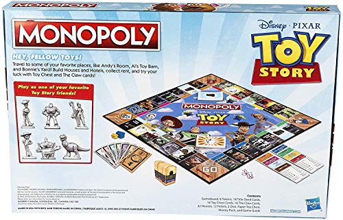 Monopoly Toy Story - Juego de Mesa para Familia y niños Mayores de 8 años