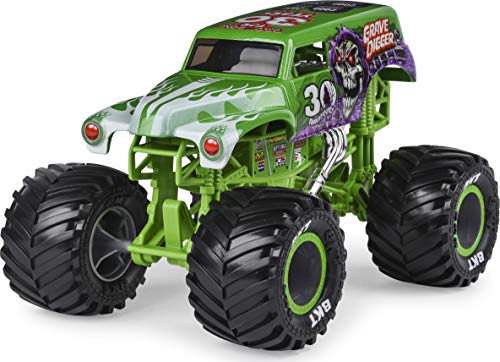 Monster Jam Camión Monstruo Oficial de Grave Digger, vehículo Fundido a presión, Escala 1:24