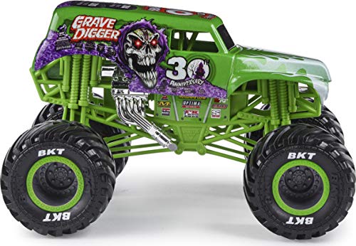 Monster Jam Camión Monstruo Oficial de Grave Digger, vehículo Fundido a presión, Escala 1:24