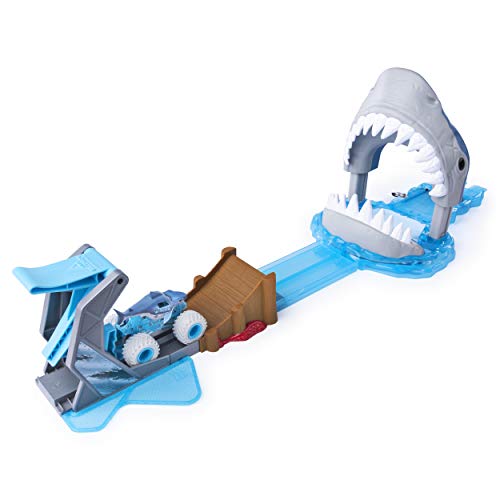 Monster Jam Juego Oficial de Megalodon Mayhem con Exclusivo camión Monstruo Fundido a Escala 1:64 Megalodon