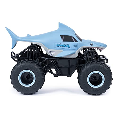 Monster Jam Megalodon - Camión Monstruo de Control Remoto Oficial (Escala 1:24, 2,4 GHz, para Edades de 4 años en adelante)