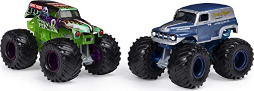 Monster Jam Oficial Grave Digger vs Grave Digger (1984 Retro) Camiones Monstruos fundidos a presión Que cambian de Color, Escala 1:64