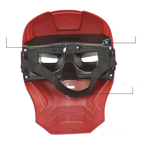 morningsilkwig Marvel Avengers máscara Iron Man máscara Brillante Traje luz Ojo máscara Super héroe Ironman Partido Cosplay máscara para Fiestas de Halloween