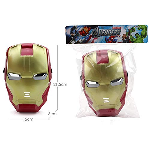 morningsilkwig Marvel Avengers máscara Iron Man máscara Brillante Traje luz Ojo máscara Super héroe Ironman Partido Cosplay máscara para Fiestas de Halloween