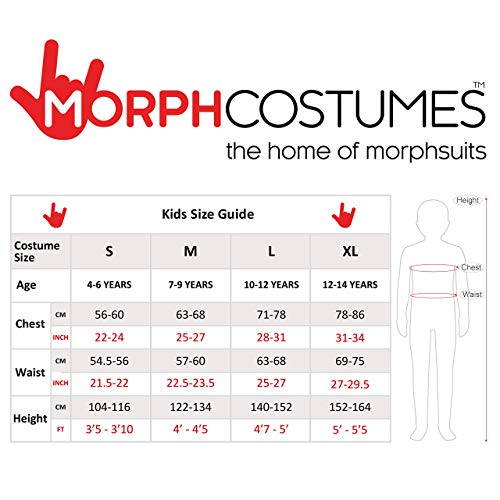 MORPH Costumes Disfraz Ninja Niño Negro, Disfraz Halloween Niños Disponible En Talla S