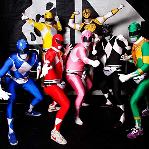 Morphsuits Disfraz de Power Rangers para hombre, talla L, color negro