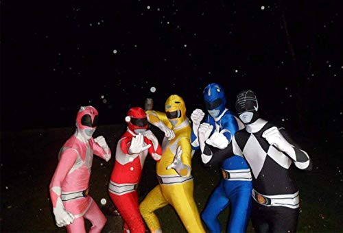 Morphsuits Disfraz de Power Rangers para hombre, talla L, color negro