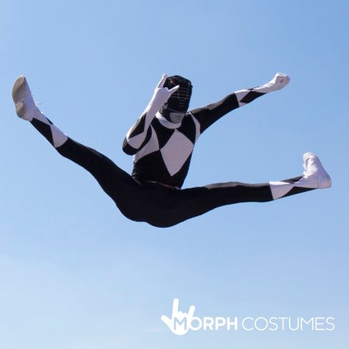 Morphsuits MLPRBKM - Disfraz de Power Rangers para Adultos, Talla M, Color Negro