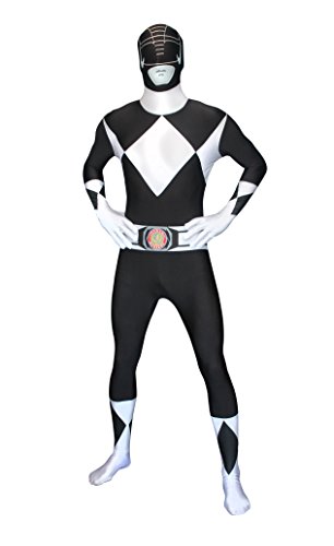 Morphsuits MLPRBKM - Disfraz de Power Rangers para Adultos, Talla M, Color Negro