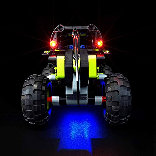 Morton3654Mam Juego de luces LED para Lego Technik Monster Jam Grave Digger 42118, compatible con bloques de construcción Lego 42118, sin set Lego