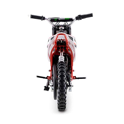 Moto Eléctrica Niños Desde 5 o 6 años | Minimoto Eléctrica Roja BIPOWER Speed Lion | Moto eléctrica 500W y 36V | También para Adultos < 60 kg