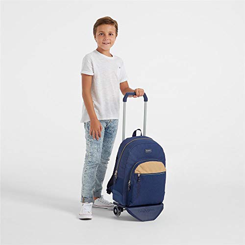 Movom Babylon Mochila Escolar con Carro Azul 33x44x13,5 cms Poliéster 19.6L