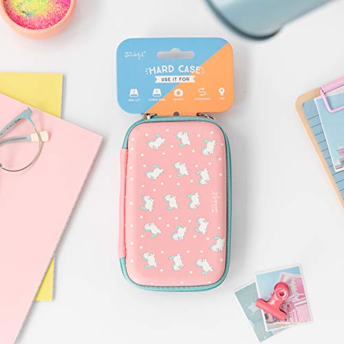 Mr. Wonderful Mini Unicornios WMRDDP002 - Estuche Tecnológico con Cremallera, Rosa