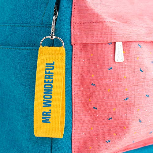 Mr. Wonderful Mochila Azul/Rosa, Backpack-Doing Epic Stuff Unisex Adulto, Multicolor, Talla única