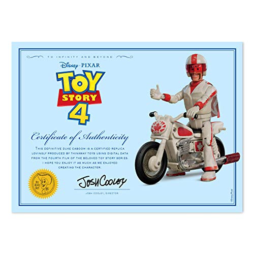 MTW Toys 64441 - Figura de acción de Disney Pixar Toy Story 4, Stuntman Duke Caboom con Bicicleta