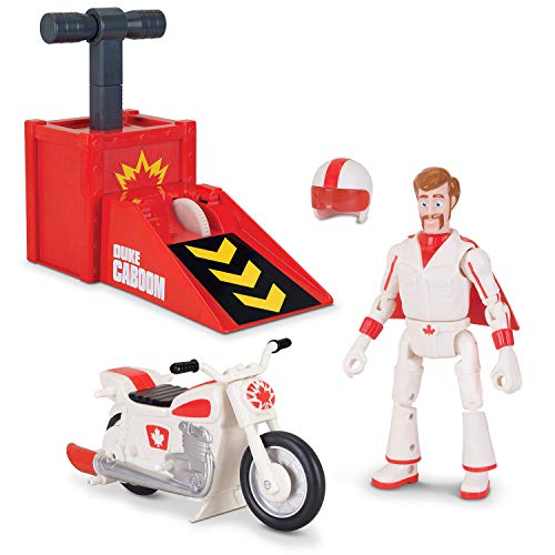 MTW Toys 64441 - Figura de acción de Disney Pixar Toy Story 4, Stuntman Duke Caboom con Bicicleta