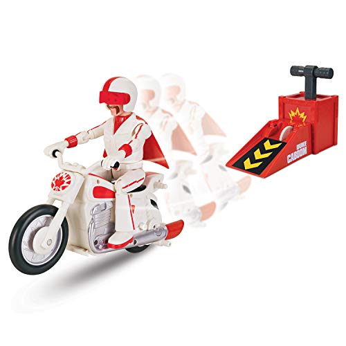 MTW Toys 64441 - Figura de acción de Disney Pixar Toy Story 4, Stuntman Duke Caboom con Bicicleta