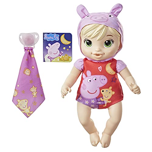 Muñeca de Peppa, Buenas Noches, de Baby Alive, Juguete de Peppa Pig, Primera muñeca bebé, Cuerpo blandito, para niños a Partir de 2 años, Rubia