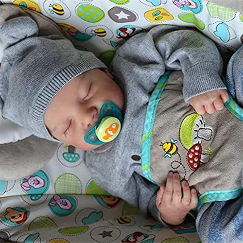 Muñecas Reborn Para Dormir de 19 Pulgadas, Muñeco de Silicona Realista Para Niño Y Niña, Recién Nacido Suave Y Realista Con Ropa, Para Educación Preescolar, Actividades Familiares