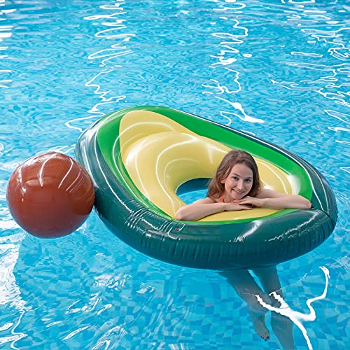 Myir JUN Gigante Flotador Inflable del Aguacate, Colchoneta Hinchable de la Piscina , Hinchables Juguete para Adultos Niños de Agua Fiesta Playa Lago Natación