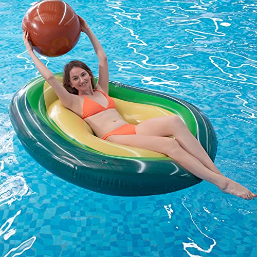 Myir JUN Gigante Flotador Inflable del Aguacate, Colchoneta Hinchable de la Piscina , Hinchables Juguete para Adultos Niños de Agua Fiesta Playa Lago Natación