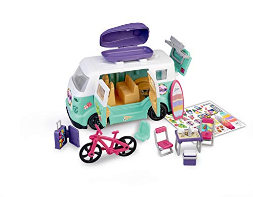 mymy CiTY- Family Van, Caravana con Accesorios niñas a Partir de 3 años (Famosa 700015598)