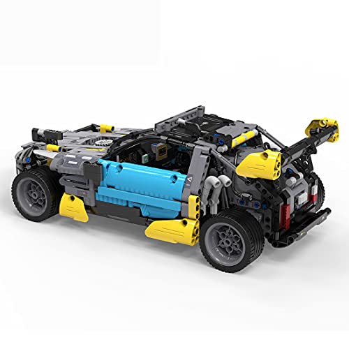 Myste CADA Technik - Coche todoterreno con motor y luces LED y mando a distancia, 4 x 4 todoterreno, juego de construcción de piezas 1176 bloques de sujeción compatibles con Lego Technic