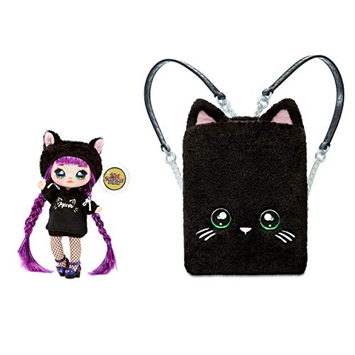 Na Na Na Surprise 3 en 1 Mochila Dormitorio Black Kitty con Muñeca Tuesday Meow de Edición Limitada