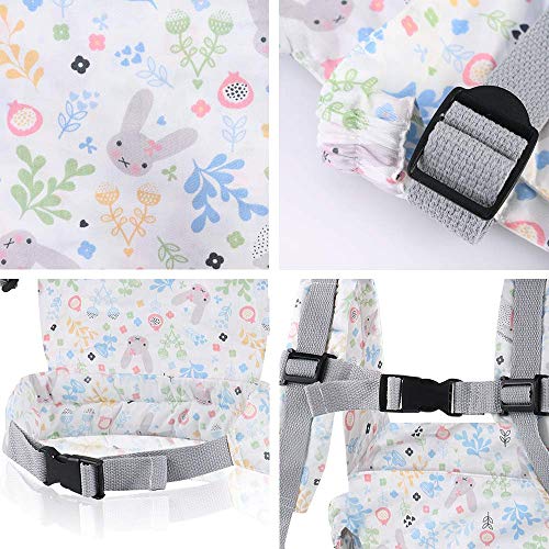 Nabance Muñeca Transporte Doll Carrier Portabebés de algodón Muñeca Bolsa Porta Muñecas Algodón para Niños de hasta 18 Meses - Gris