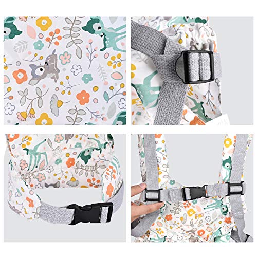 Nabance Muñeca Transporte Doll Carrier Trasera Algodón Sling para Niños de Hasta 18 Meses Mundo de Renos