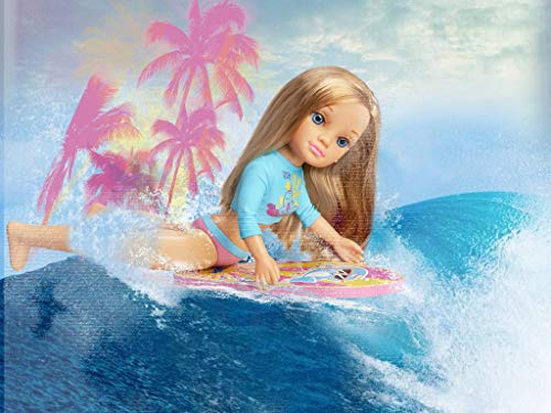 NANCY-Un día Haciendo Surf, Incluye Muñeca con Tabla y Neopreno, para niñas a Partir de 3 años, color no aplica (Famosa 700015528)