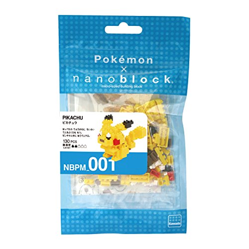 nanoblock Pokemon Pikachu NBPM-001 (japan import) , color/modelo surtido