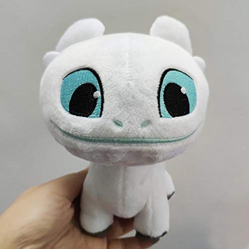 nanyin Cómo Entrenar A Tus Muñecas De Juguete Dragon 3 Plush 22Cm, Light Fury Toothless Night Plush Toy Soft White Dragon For Kid