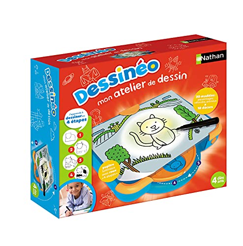 Nathan Dessineo 2.0 Mi Taller Paso Desde 4 años – Plataforma de Dibujo Iluminado (Jumbodiset 31144)