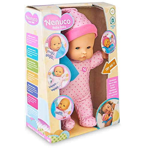 Nenuco-Baby Talks,Dormimos! Muñeca con Sonidos para niñas y niños a Partir de 1 año(Famosa 700016280)