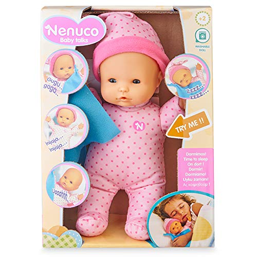 Nenuco-Baby Talks,Dormimos! Muñeca con Sonidos para niñas y niños a Partir de 1 año(Famosa 700016280)