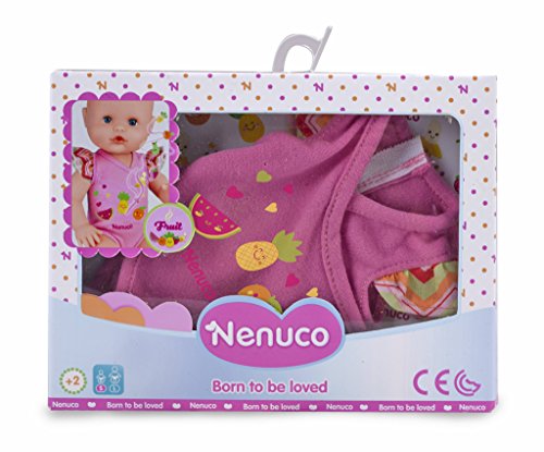 Nenuco - Body Con Dibujo de Frutitas, color rosa (Famosa 700013433)