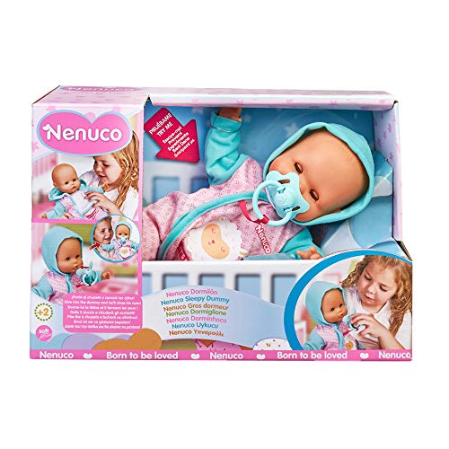 Nenuco-Dormilón ! Muñeco con ojos durmientes, regalo ideal para niñas y niños a partir de 2 años + (Famosa 700016258)