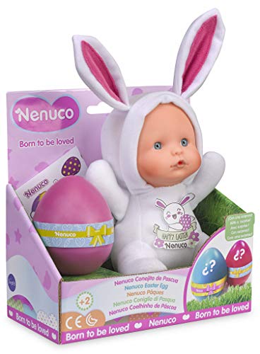 Nenuco- Muñeco Blandito Happy Conejo, Color Blanco (Famosa 700014913)