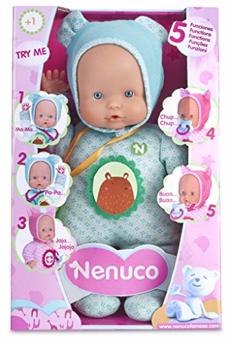 Nenuco Muñeco con Funciones, Color Azul, única (Famosa 700013381)