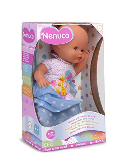 Nenuco Recién Nacido - Muñeco Infantil con Sonidos de Bebé (Famosa 700015452)