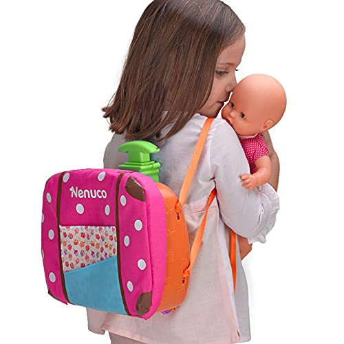 Nenuco - Siempre Conmigo, Maletín trolley con ruedas y asas para llevar a todas partes como mochila, bebe Nenuco y accesorios médicos y de cuidado que se guardan en compartimentos. FAMOSA (700013791)