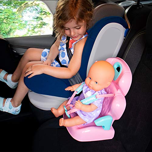 Nenuco-Sillita para Coche, Accesorio para Transportar a muñeco, Regalo Ideal para niñas y niños a Partir de 2 años(Famosa 700016256)