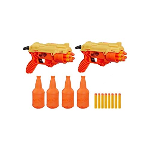 Nerf Alpha Strike 26 Piezas Cobra RC-6 Dual Targeting Set – Incluye 2 Blasters de Juguete, 4 dianas Medias y 20 Dardos Oficiales Elite – para niños, Adolescentes, Adultos (Hasbro E7565EU4)