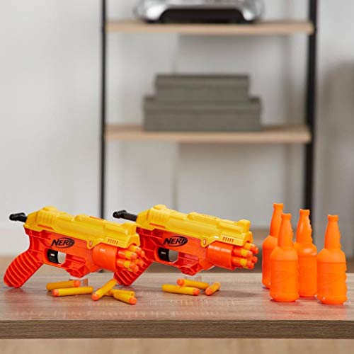 Nerf Alpha Strike 26 Piezas Cobra RC-6 Dual Targeting Set – Incluye 2 Blasters de Juguete, 4 dianas Medias y 20 Dardos Oficiales Elite – para niños, Adolescentes, Adultos (Hasbro E7565EU4)