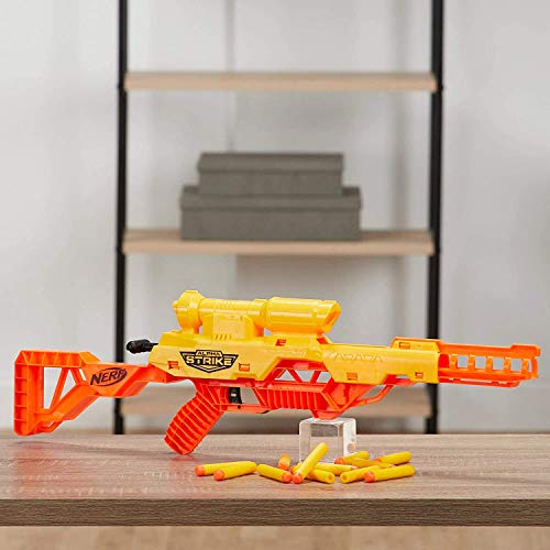 Nerf Alpha Strike Wolf LR-1 Juguete Blaster con Alcance de Objetivo, Incluye 12 Dardos Oficiales Nerf Elite, para niños, Adolescentes y Adultos