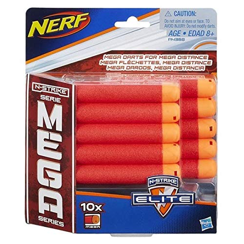 Nerf - Mega 10 dardos recambios (Hasbro A4368EU6)