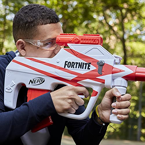 Nerf NER FORTNITE B AR Lanzador de Dardos motorizado, Envoltorio Converge de Fortnite Lanzamiento de 10 Dardos